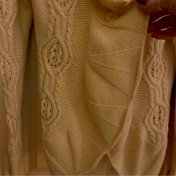 Boston Proper Sweaters | Lambswool Cardigan Cableknit - Picture 4 of 5